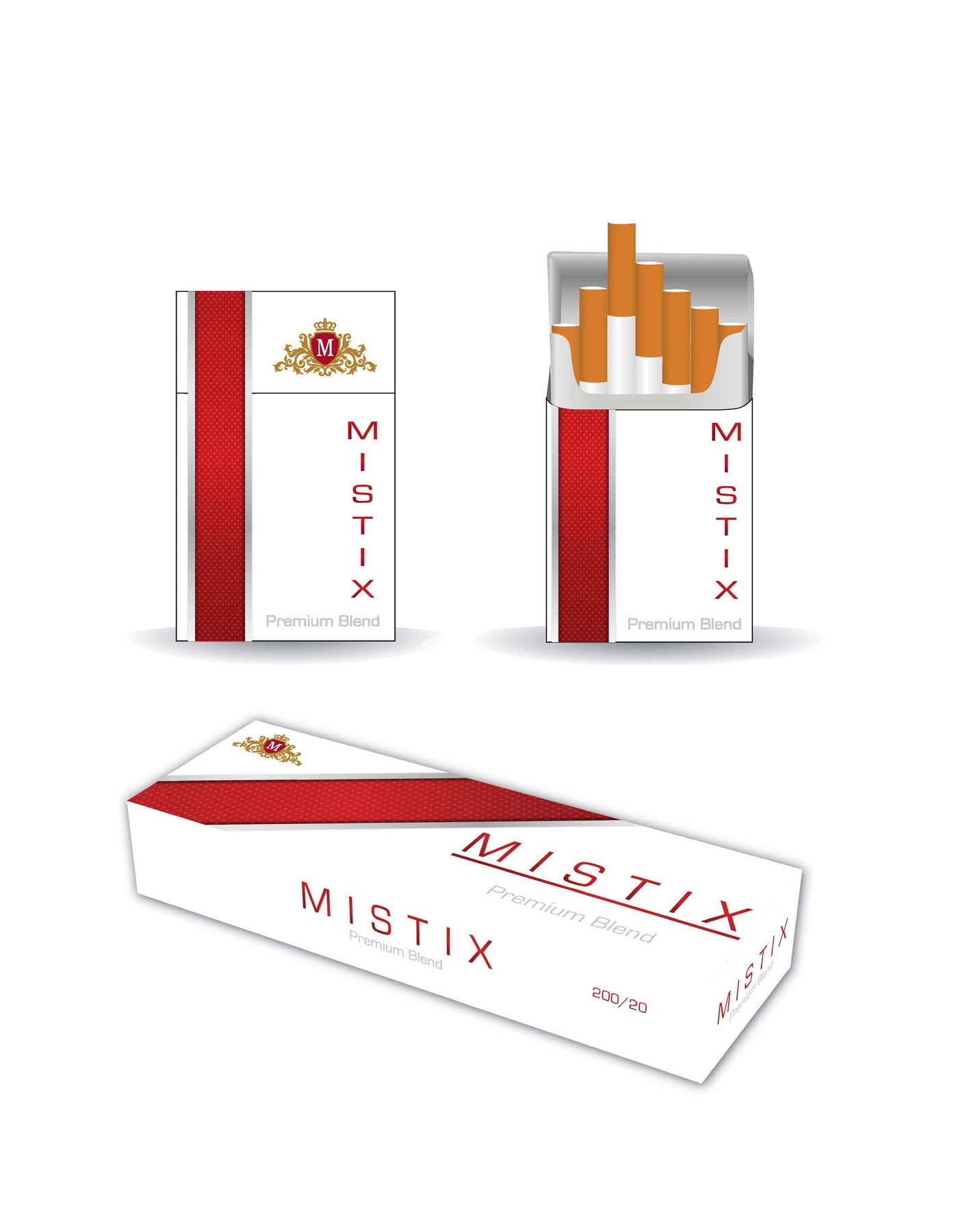 Mistix red premium blend packaging